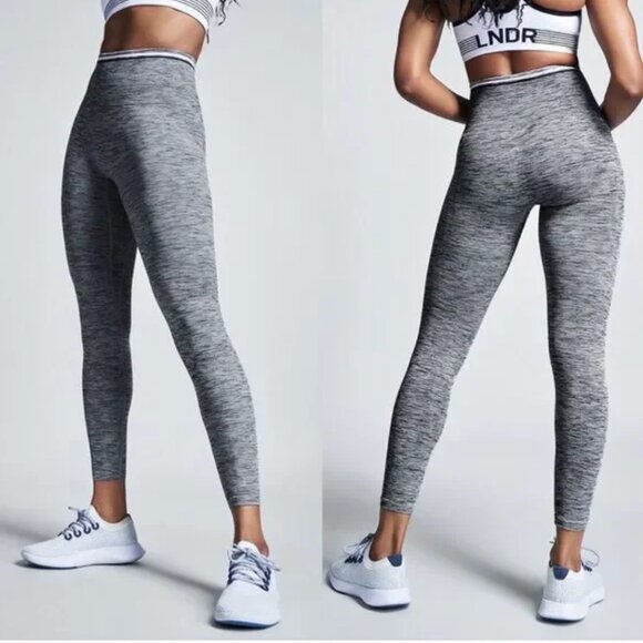 LNDR Chisel Light 7/8 Legging Grey Marl sz Large - XLarge EUC - Picture 1 of 8